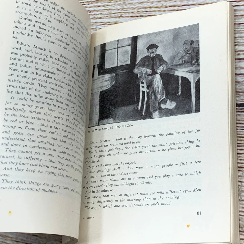 Edvard Munch by Nic Stang Tanums Tokens of Norway Art Book 1972 Paperback‎